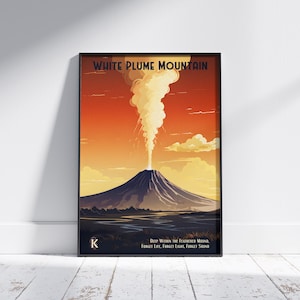 White Plume Mountain Poster | Travel Poster | Fantasy RPG Wall Art | Premium Matte Poster