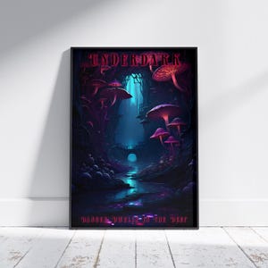 The Underdark Poster | Reise Poster | Fantasy RPG Wand Kunst | Premium Matte Poster