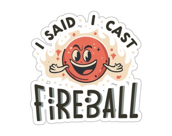Fireball Dungeons & Dragons Sticker