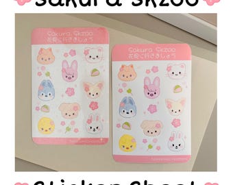 Sakura Stray Kids Skzoo Sticker Sheet