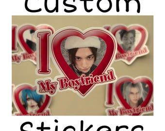 Custom &quot;I Love My Boyfriend&quot; Stickers