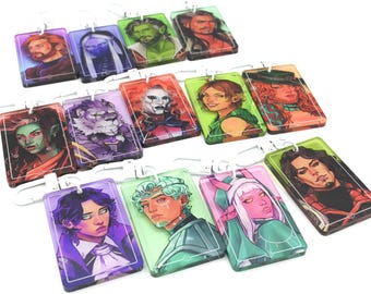 Llaveros con retratos de la campaña 4 de Critical Role