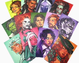 Retratos de la campaña 4 de Critical Role