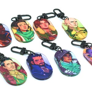 Dragon Age the Veilguard Portrait Keychains