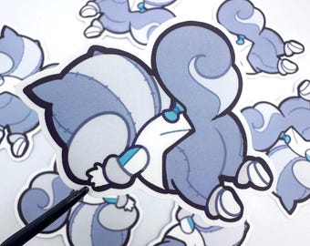 Calyx Fall Down sticker