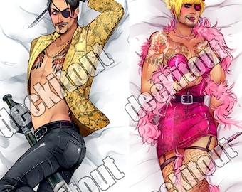 Oreiller de corps double face Dakimakura Majima Goro / Goromi