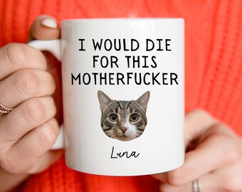 Custom Cat Photo Mug/Cat Mom Mug/Cat Owner Mug/Cat Lady Mug/Cat Name Mug/Pet Lover Gift/Cat Lover/Custom Funny Cat Picture Mug/Cat Face Mug