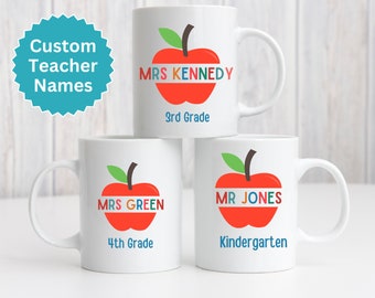 Personalisierte Lehrer Geschenktasse, Vorschullehrer benutzerdefinierte Geschenktasse, Geschenkidee für die Wertschätzung des Lehrers, Schulanfanggeschenk, Lehrertasse mit Namen