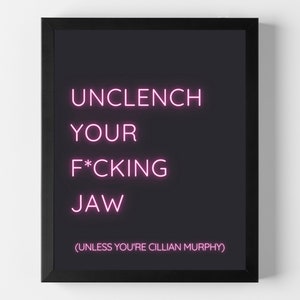 Cillian Murphy Poster Cillian Murphy Merch Cillian Murphy Fan Gift Oppenheimer Funny Wall Art Prints Funny Signs Girly Wall Art Decor Trendy