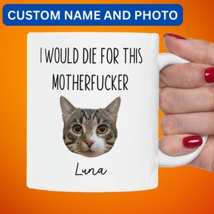 Funny Cat Face Mug, Cat Photo Mug, Custom Cat Mug, Personalized Cat Mug, Cat Mom Mug, Cat Dad Mug, Custom Pet Photo Mug, Dog Mug Mom