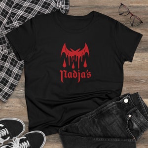 Nadja Vampire Club WWDITS Shirt Gothic Dark Academia Women&#39;s Cotton Tee Vampires What We Do in the Shadows Fan Nandor Laslzo Colin Robinson
