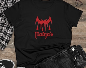 Nadja Vampire Club WWDITS Shirt Gothic Dark Academia Women's Cotton Tee Vampires What We Do in the Shadows Fan Nandor Laslzo Colin Robinson