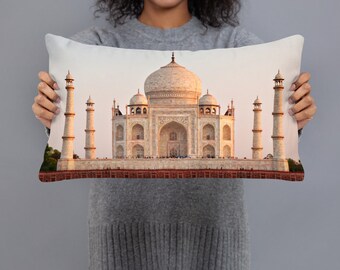Cojín decorativo Taj Mahal, almohada decorativa de la India, cojín Taj Mahal, regalo para el nuevo hogar, regalo de la India, decoración étnica para el hogar, regalo de inauguración de la casa