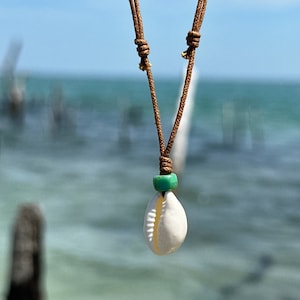 Cowrie Shell Cord Choker Necklace, Boho Necklaces, Beach Chokers, Gift for Teen Girl, Back To School, Surfer Chokers Women Jewelry Gifts