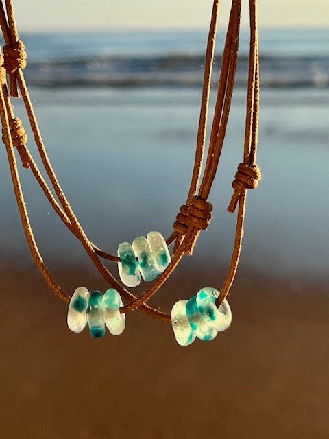 Long Bohemian Boho Hippie Style Handmade Beaded Necklace Bracelet Colored Beads 2 - Foto 7