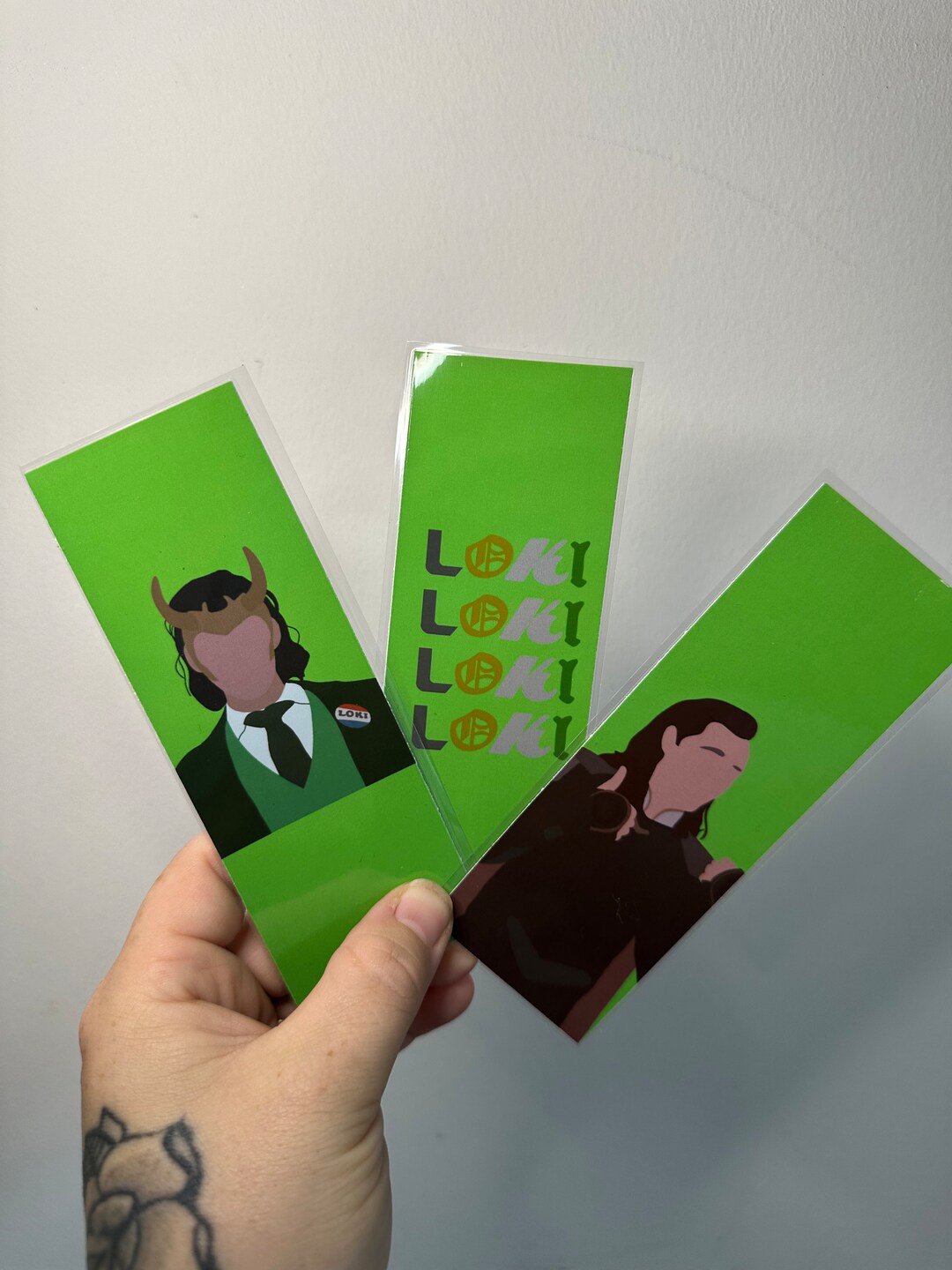 Marvel Loki Green Themed Bookmark Trio Loki Gift Loki Merch - Etsy