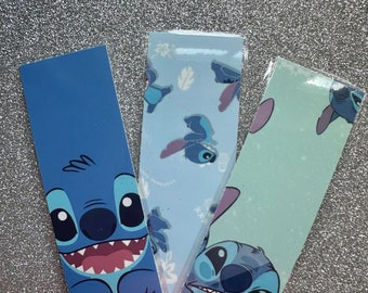 Stitch Bookmarks Set of 3, Stitch Gift, Disney Bookmark