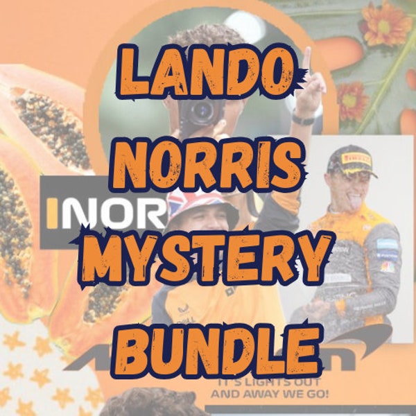 Lando Norris Mystery Bundle | F1 Mystery Box | Lando Norris Gift | Lando Norris Print | Lando Norris Bracelet