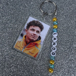 Lando Norris Keychain, Lando Norris Gift, McLaren Gift, McLaren Keychain