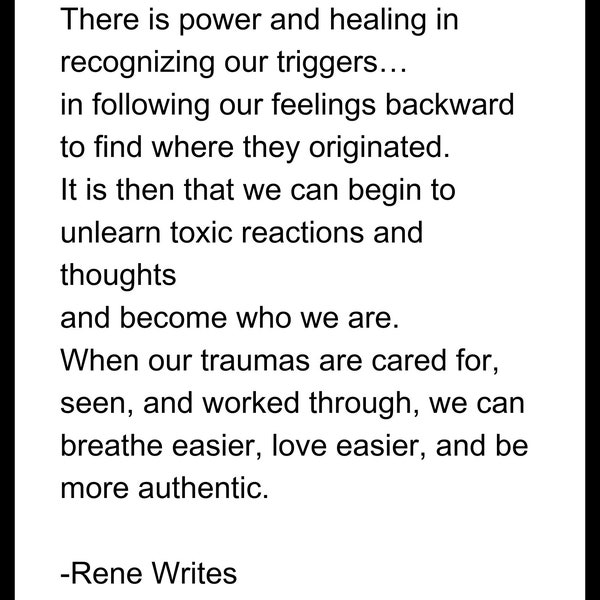 Power and Healing 11x14" Rene Writes poem - Wall art - Word art - healing poem - women's poetry - digital art - wall decor - lesbian writer