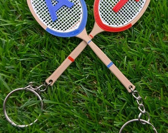 Llavero de raqueta de tenis personalizado