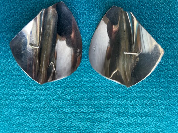 Sterling Silver Wave Earrings - image 7