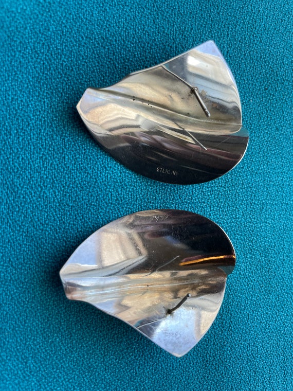 Sterling Silver Wave Earrings - image 8