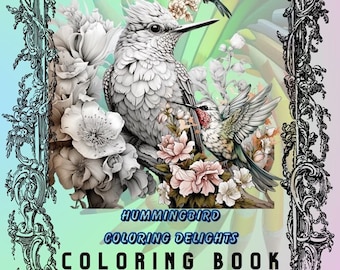 Ritmische vluchten: Hummingbird Coloring Delights - Kleurboek
