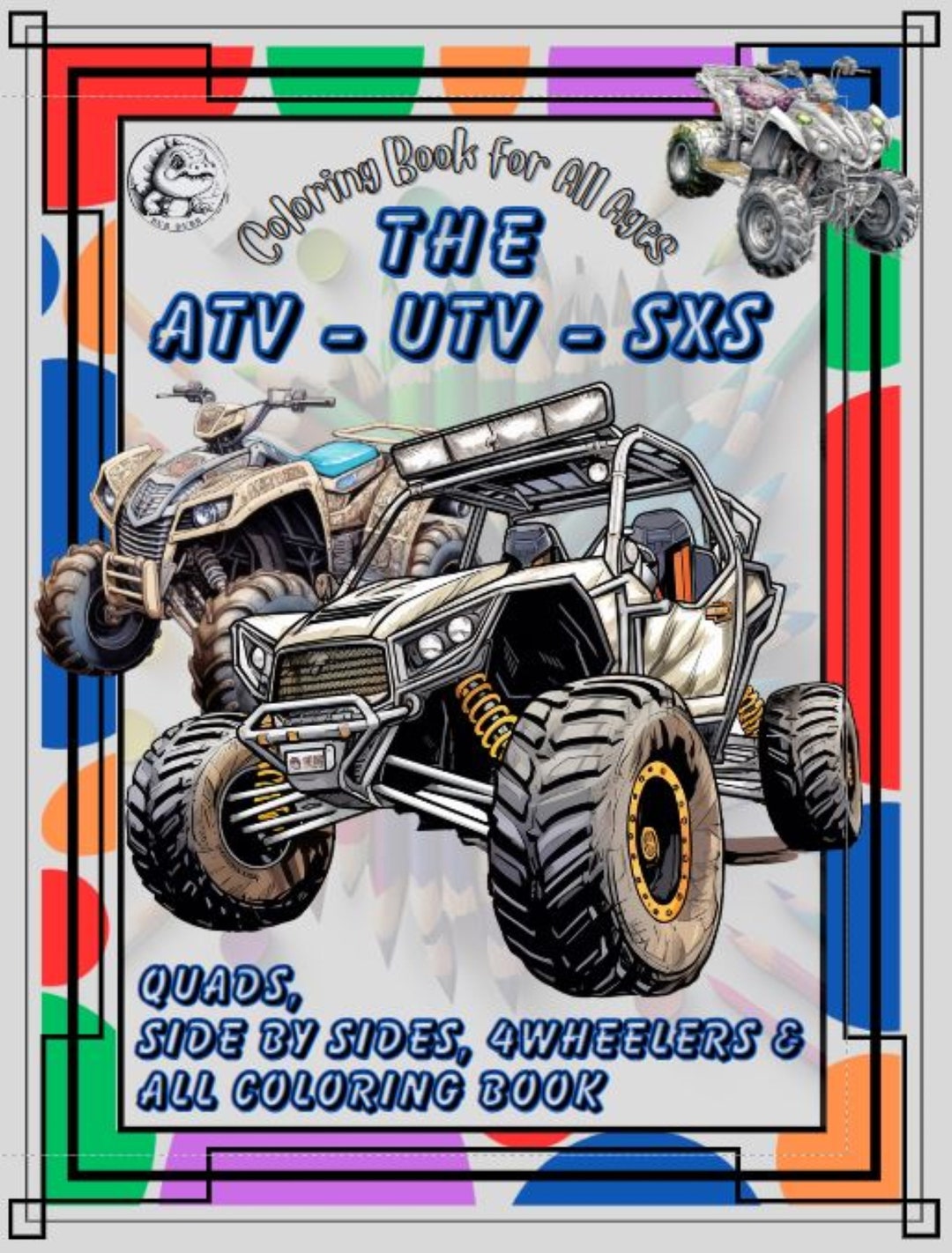 The ATV UTV SXS Coloring Book Etsy