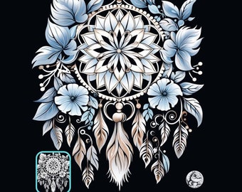 Mystieke droomcirkels: een ontspannende kleurreis naar dromenvangers