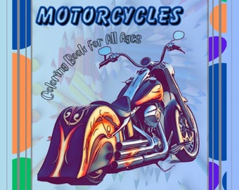 Het kleurboek aangepaste motorfietsen