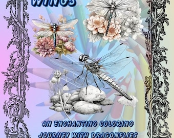 Whispering Wings: een betoverende kleurreis met libellen - Kleurboek