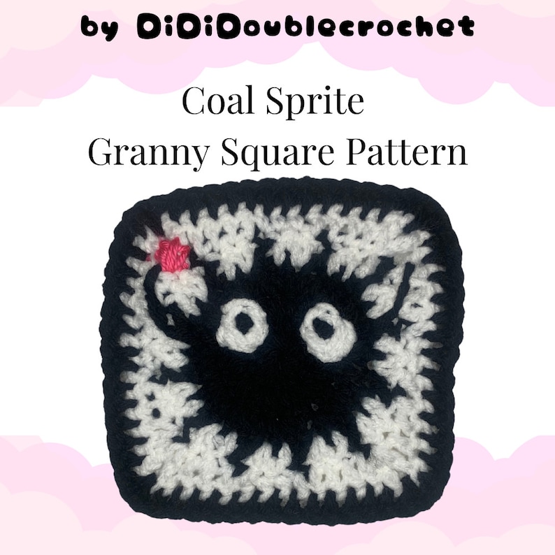 Coal Sprite Granny Square Pattern image 1