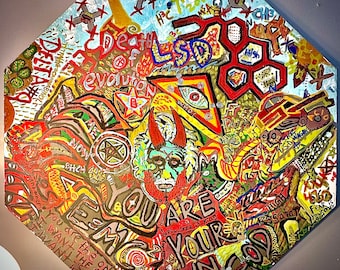 Original Psychedelic artwork inspired by blotter acid.