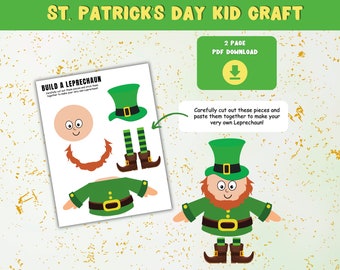 Construisez un métier de lutin, imprimable pour la Saint-Patrick (PDF)