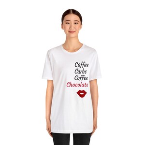 Coffee, t shirt,  carbs, Retro Coffee T-Shirt, Coffee Gifts, Coffee T Shirts, Teacher Gifts, Coffee Love Tees, Womens Clothing, Gift for Her