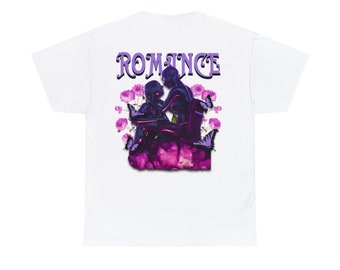 Amor y romance, ropa de calle, blanco, estética Y2K, camiseta