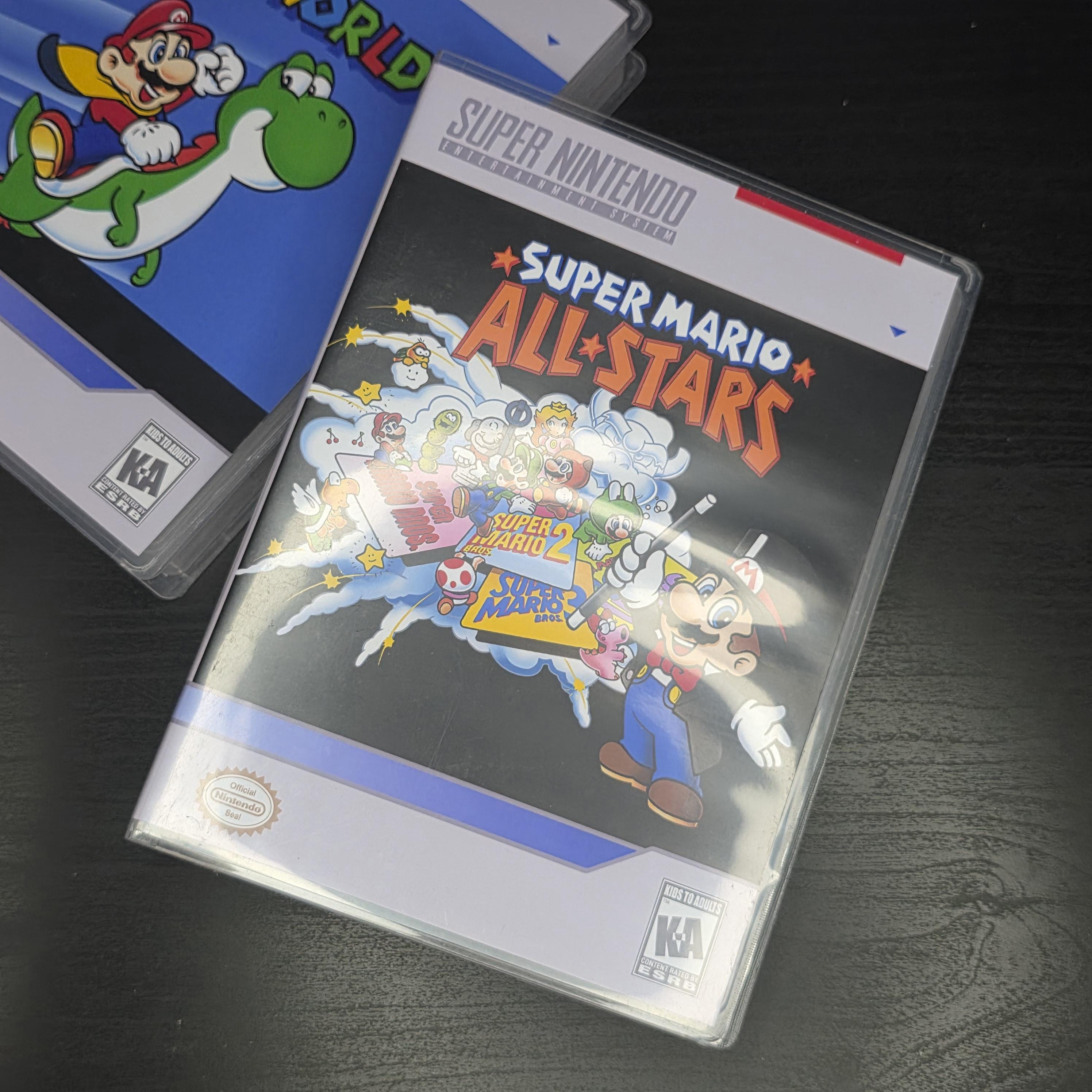 Nintendo Game Case Layout Super Nintendo Game Cases (universal Game Case) - Etsy