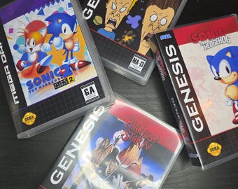 Sega Genesis & Mega Drive Game Cases (Universal Game Case)