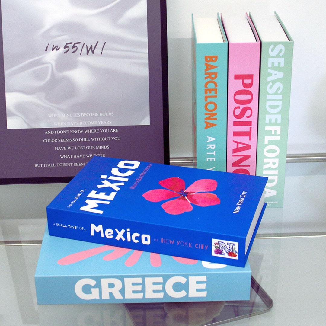 Fake Coffee Table Books Fake Decoration Books Fashion Decor Etsy