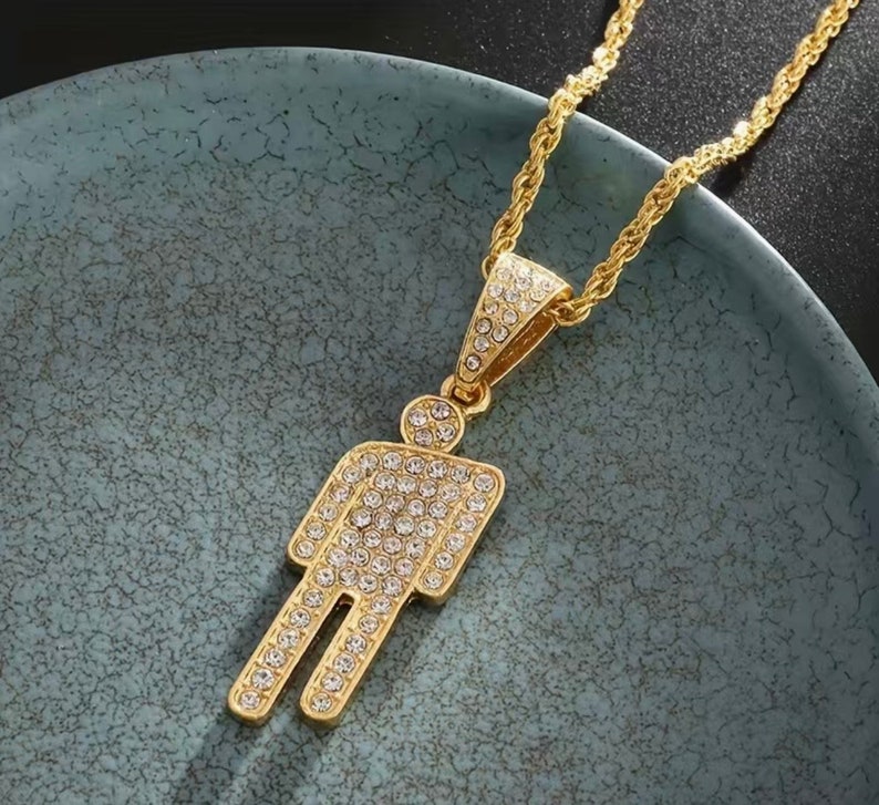 Billie Eilish Blohsh Necklace Gold & Silver Etsy Australia