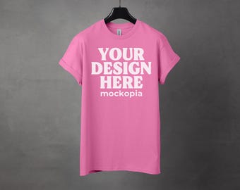 Gildan 5000 Azalea Mockup, Azalea Gildan 5000 Mockup, G500 Hanging Mockup, Gildan G5000 T-Shirt Mockup