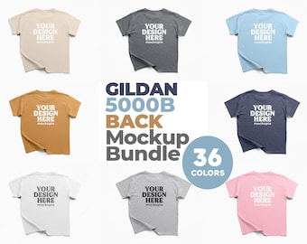 Gildan 5000B Back Mockup Bundle
