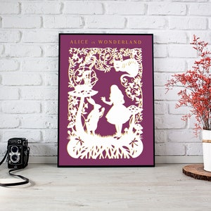 Alice in Wonderland Digital Print 18 x 24