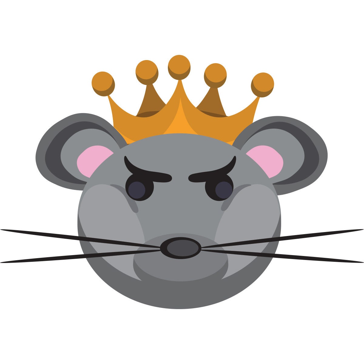  The Rat King Rodent Owner Mouse Rat Lover Crown PopSockets  Swappable PopGrip : Cell Phones & Accessories