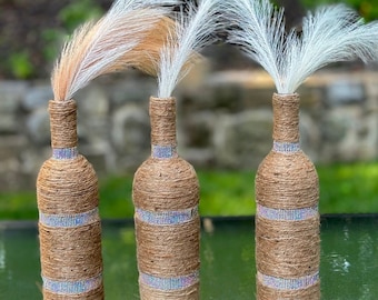 Wrapped Twine handmade | Wedding and Home decorative vase | Unique Gift