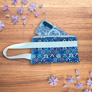 Rifle Paper Co Fabric Zipper Pouch, Floral Cell Phone Wristlet Purse, Women's Clutch Wallet