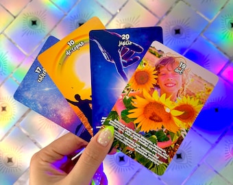 Tarot Holográfico Español 78 Cartas Con Palabras Claves Y Video Edición Limitada