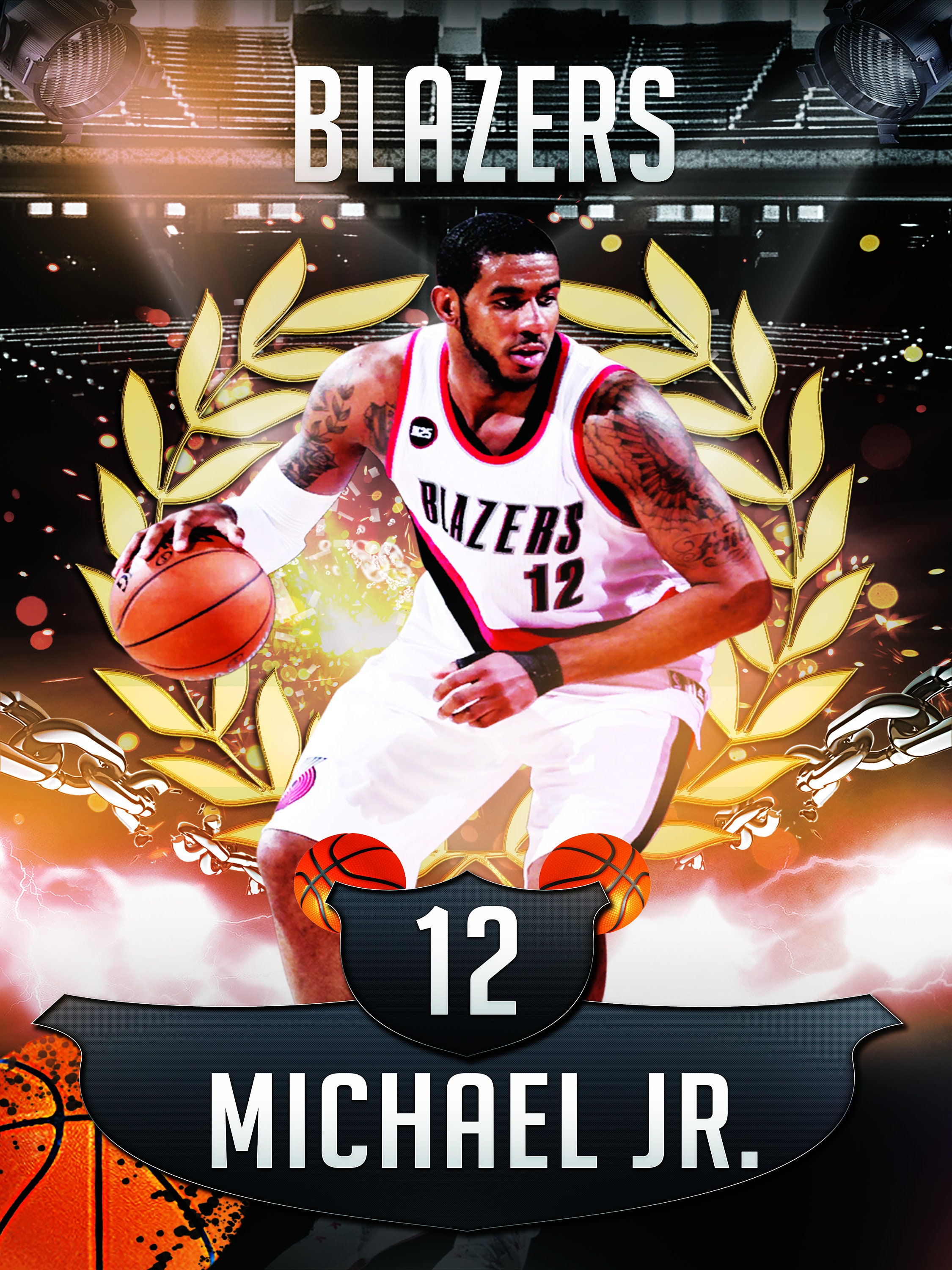 Basketball Templates Bundle Photoshop Digital Downloads Senior Banners ...