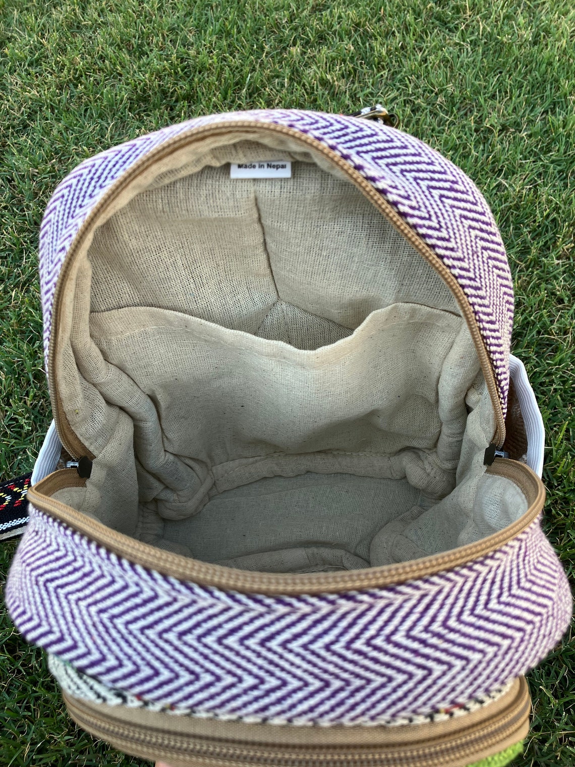 Festivals hemp backpack (small size )